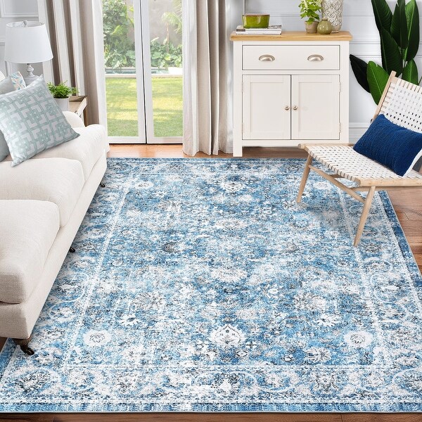 Vintage Rugs, Indoor Vintage Living Room Carpet Kitchen Washable