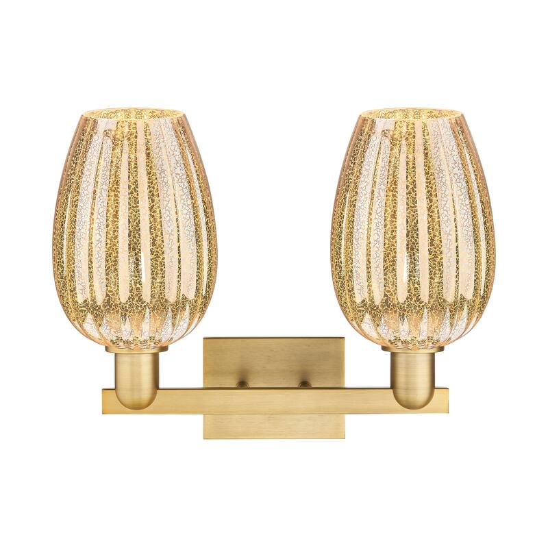 Innovations Lighting Downtown Urban - Preston - 2 Light 16" Flute Shade Bath Vanity Light