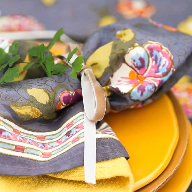 Couleur Nature 19-inch Pansy Napkins (Set of 6)