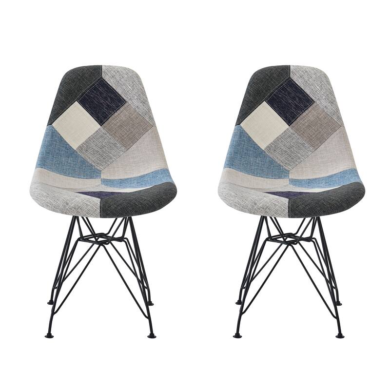 Dining Chairs Set of 2 Side Chair Accent Chair Vanity Chair Lounge Chair Kitchen Chair with Iron Legs