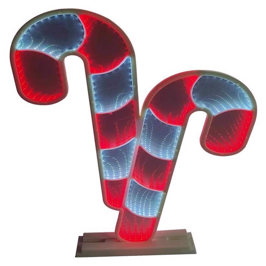 Celebrations LED Infinity Candy Cane 30 in. Yard Decor - Red