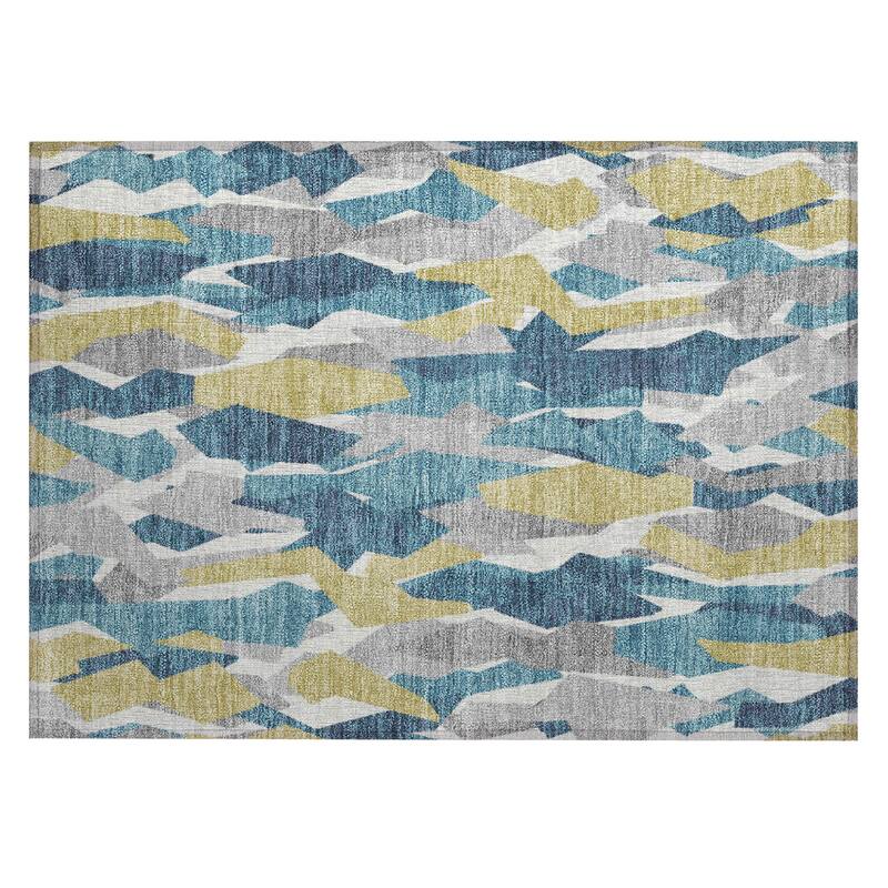 Machine Washable Indoor/ Outdoor Contemporary Dylan Chantille Rug
