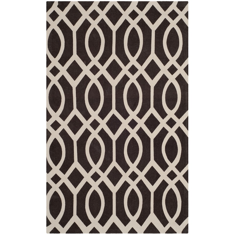 SAFAVIEH Handmade Cedar Brook Maral Modern Cotton Rug - 2'3" x 3'9" - Brown/Ivory
