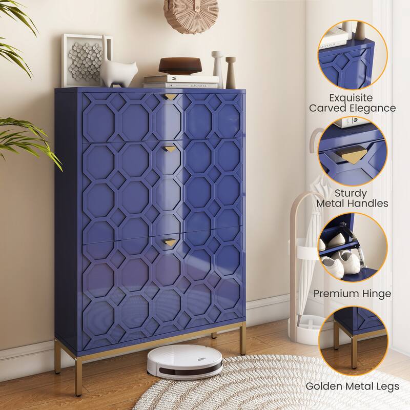Shoe cabinet for 24 pairs of shoes