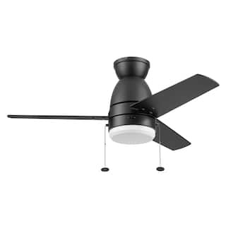 44" Prominence Home Fawn Contemporary Ceiling Fan with LED Light, Dual Finish Blades - 44 Inches