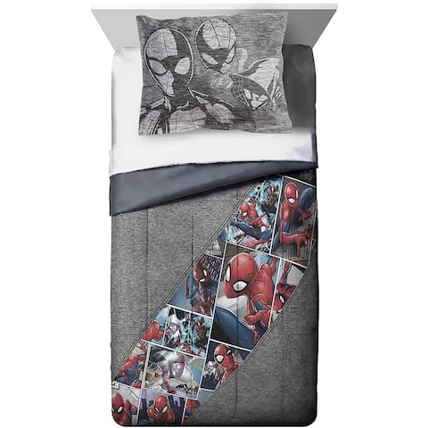 Spiderman Grunge Comforter and Sham