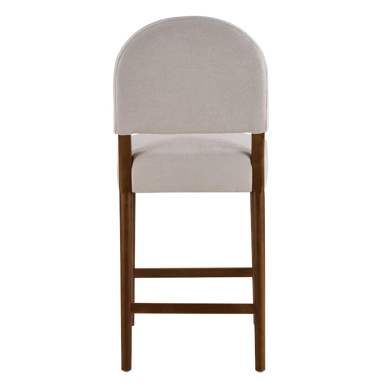 Christopher Knight Home - Upholstered Counter Height Bar Stool Set with Spacious Seat & Adjustable Floor Levelers, Set of 2