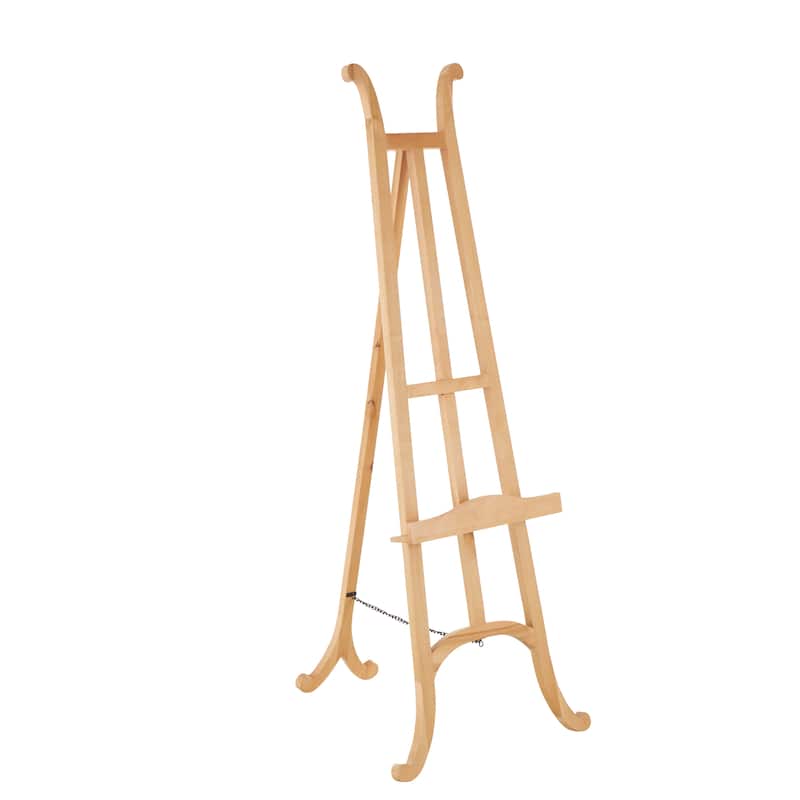 Wood Handmade Tall Easel with Chain Support - Light Brown - Roche River Decor