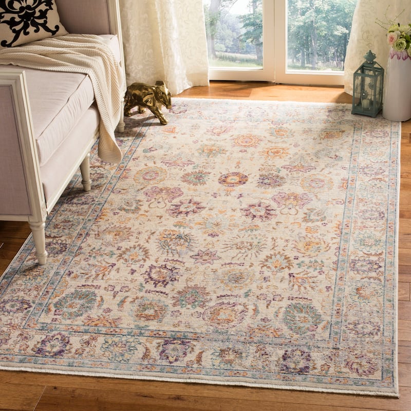 SAFAVIEH Illusion Brooke Vintage Boho Oriental Viscose Rug with