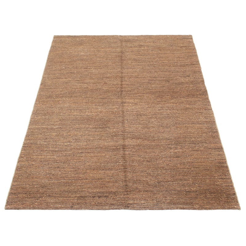 ECARPETGALLERY Flat-Weave Natural Brown Wool Tapestry Kilim - 5'3 x 8'1