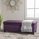 preview thumbnail 22 of 47, Hastings Tufted Storage Ottoman Bench by Christopher Knight Home Purple