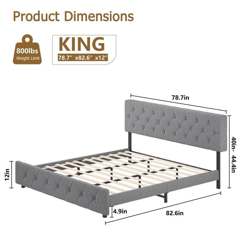 Bed Frame with USB Ports