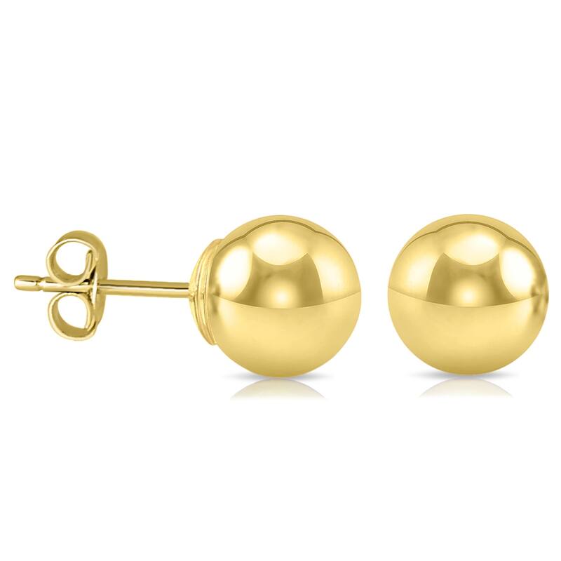 Marquee Jewels 7MM 14K Yellow Gold Filled Round Ball Earrings