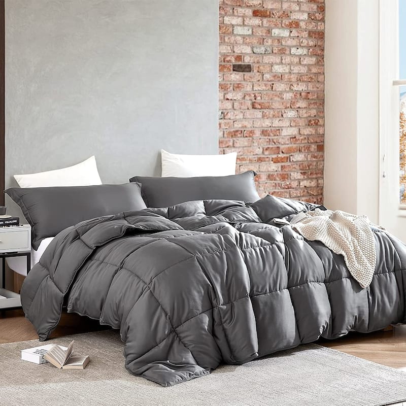 Snorze® Cloud Comforter Set - Coma Inducer® Ultra Cozy - Charcoal - King