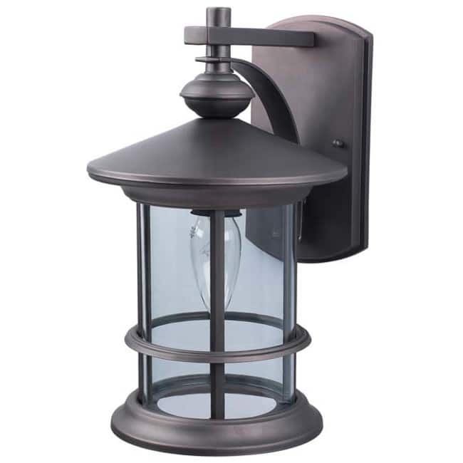 Canarm Treehouse Single Light 13" High Outdoor Wall Sconce - Oil Rubbed Bronze