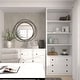 preview thumbnail 5 of 32, Stylish Metal Wall Mirror with Overlapping Circles and Foiled Finish - Gold or Gray