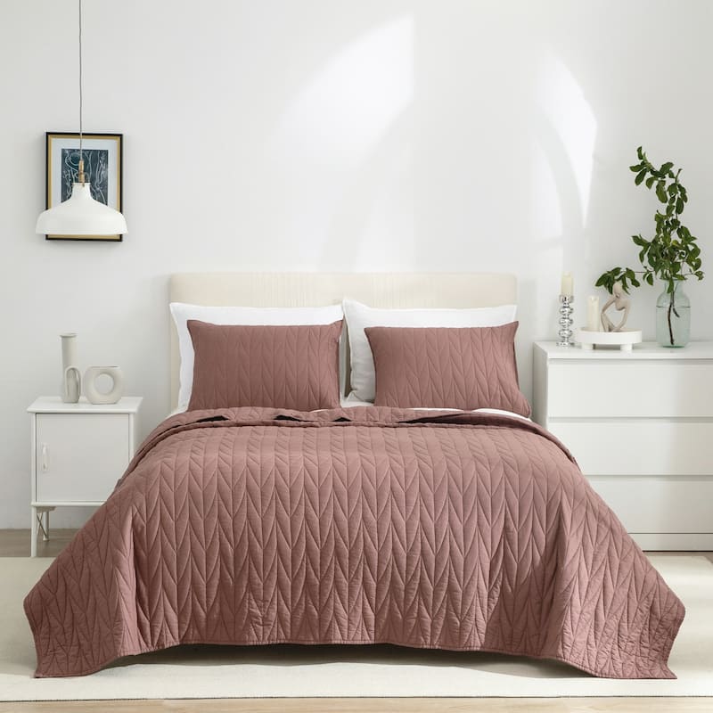 Cotton Reversible 3 Piece Quilt Set