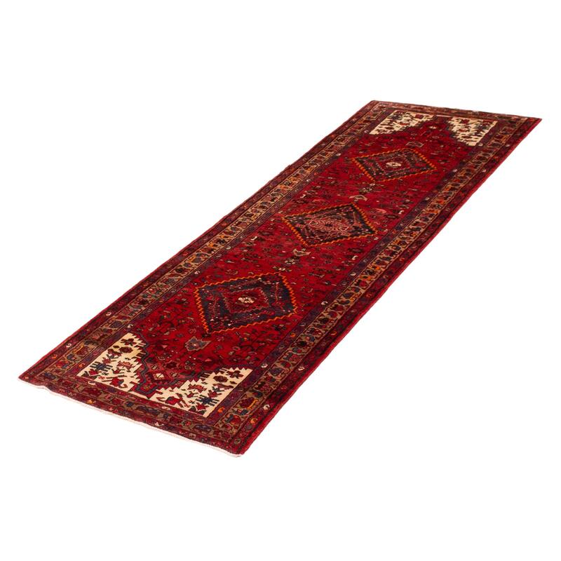 ECARPETGALLERY Hand-knotted Anadol Red Wool Rug - 3'7 x 9'9