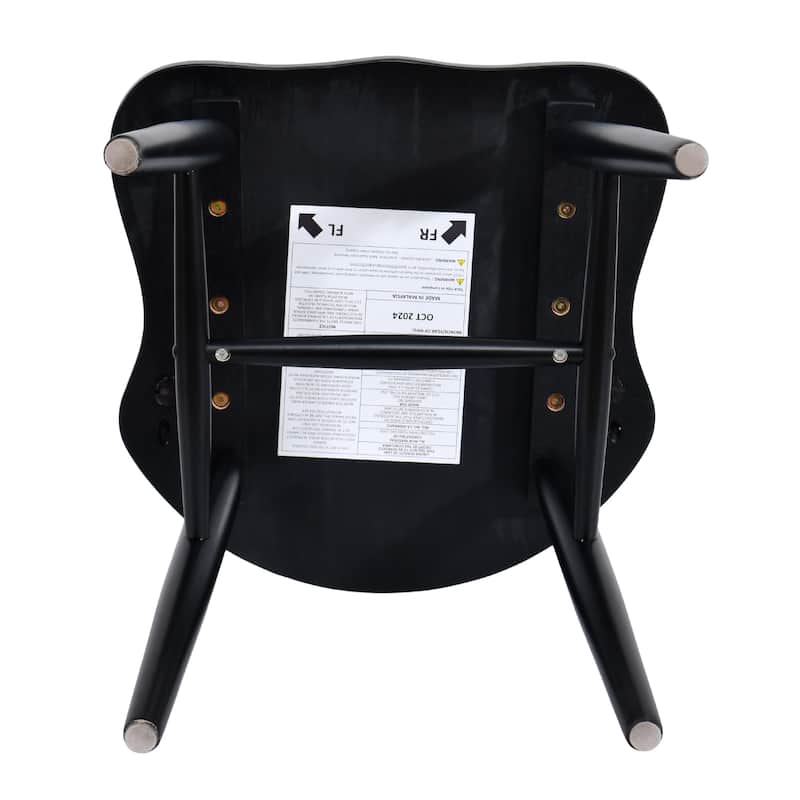Windsor 17.9" Wide Butterfly Shape Seat Bow Back Dining Chairs