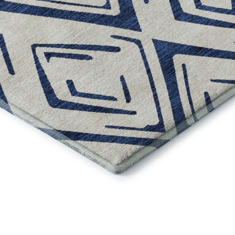 Premium Washable Super Soft Modern Diamond Mayfield Rug