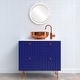 preview thumbnail 2 of 4, Saratoga Framed Round Mirror in Linen White
