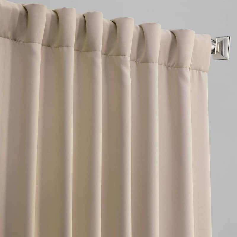 Exclusive Fabrics Eggnog Room Darkening Curtain Panel (2 Panels)