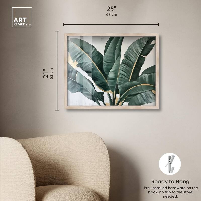 Jungle Jewel Jade II Shadowbox by Art Remedy