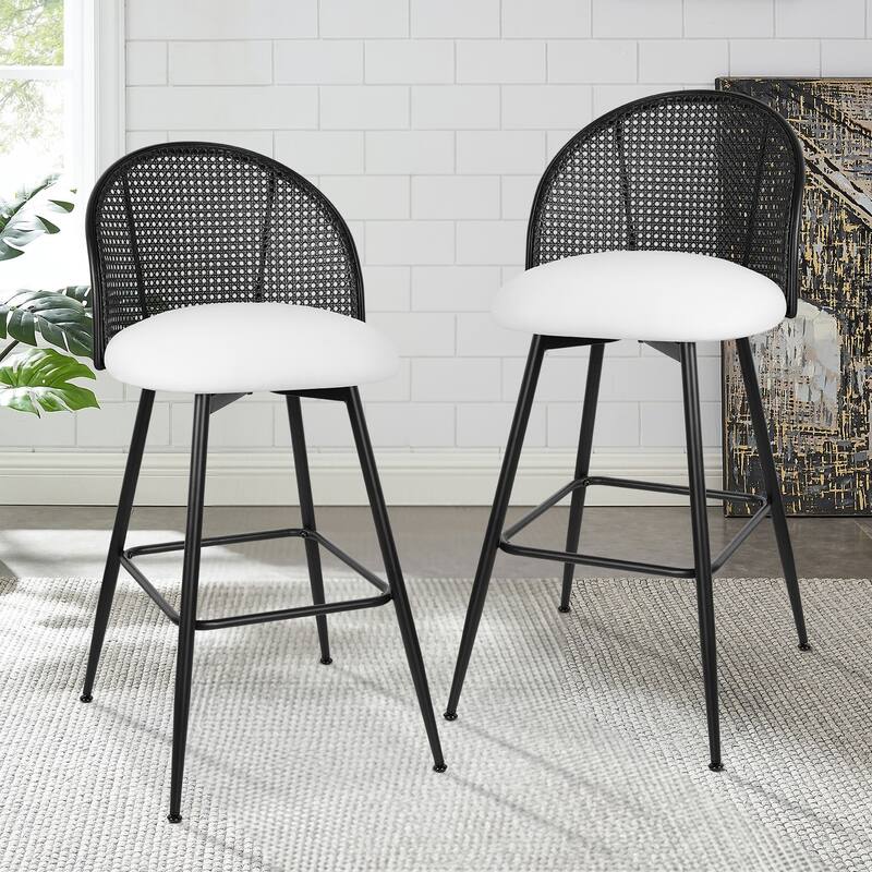 26"/29" Swivel Barstools Counter Height Bar Stool w/ Metal Legs