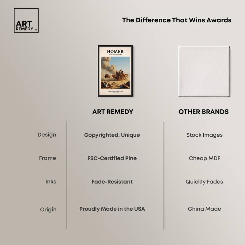 Iliad Illustrated Canvas by Art Remedy