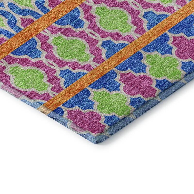 Premium Washable Super Soft Boho Stripes Mayfield Rug