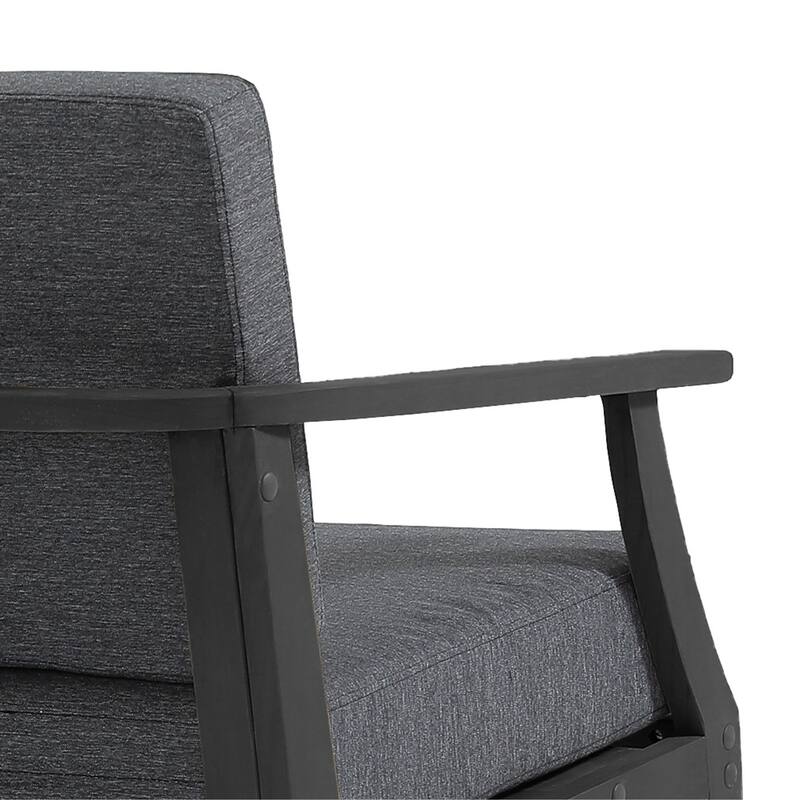 Patio Teak Wood Outdoor Loveseat Sofa with Cushions