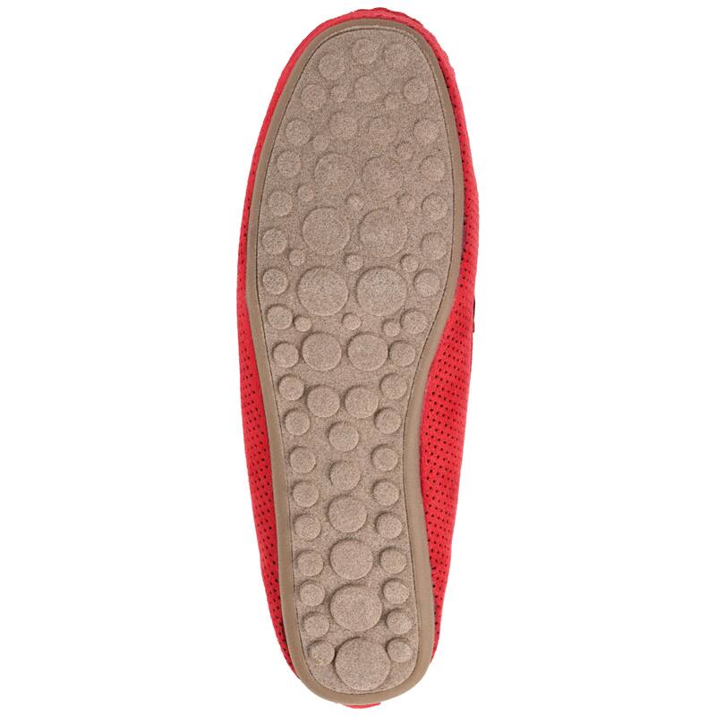 Journee Collection Women's Halsey Comfort Insole Slip On Round Toe Loafer Flats - Medium - Red - 12