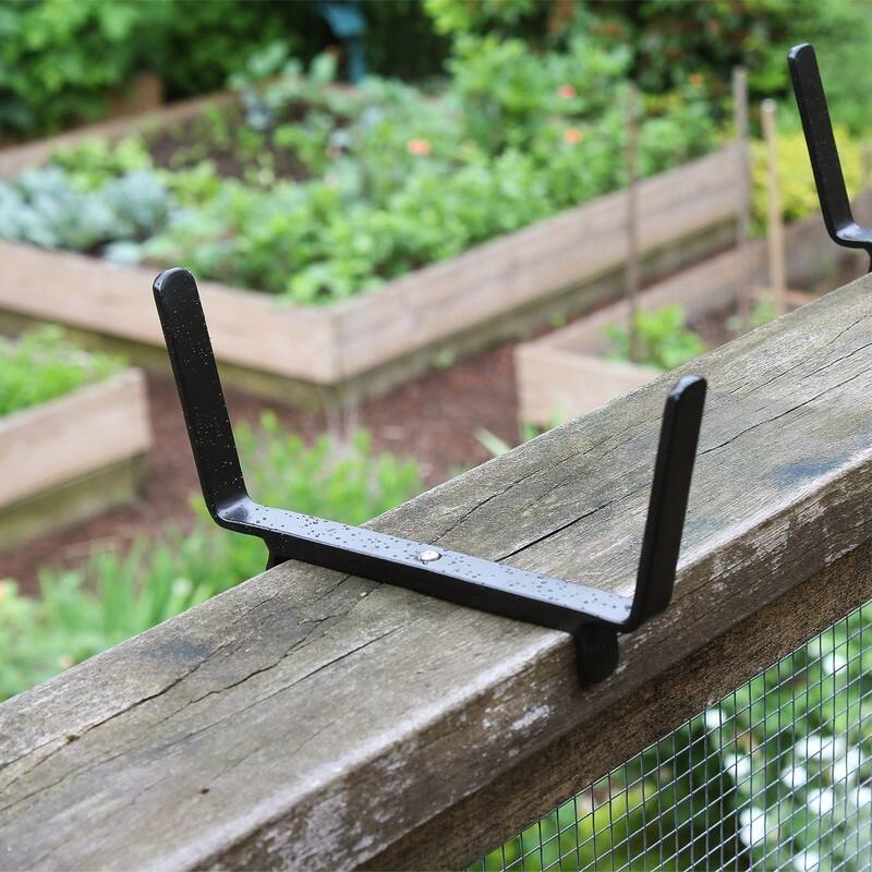 Achla Designs Flower Box Brackets for 2x6 Rail
