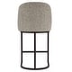 preview thumbnail 42 of 81, Leick Home Upholstered Barrelback Counter Stool with Metal Base