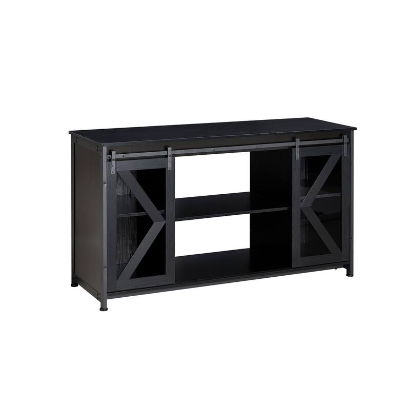 Anmytek 80 Gallon Heavy Duty Metal Aquarium Stand with Cabinet for Fish Tank Accessories Storage - Black