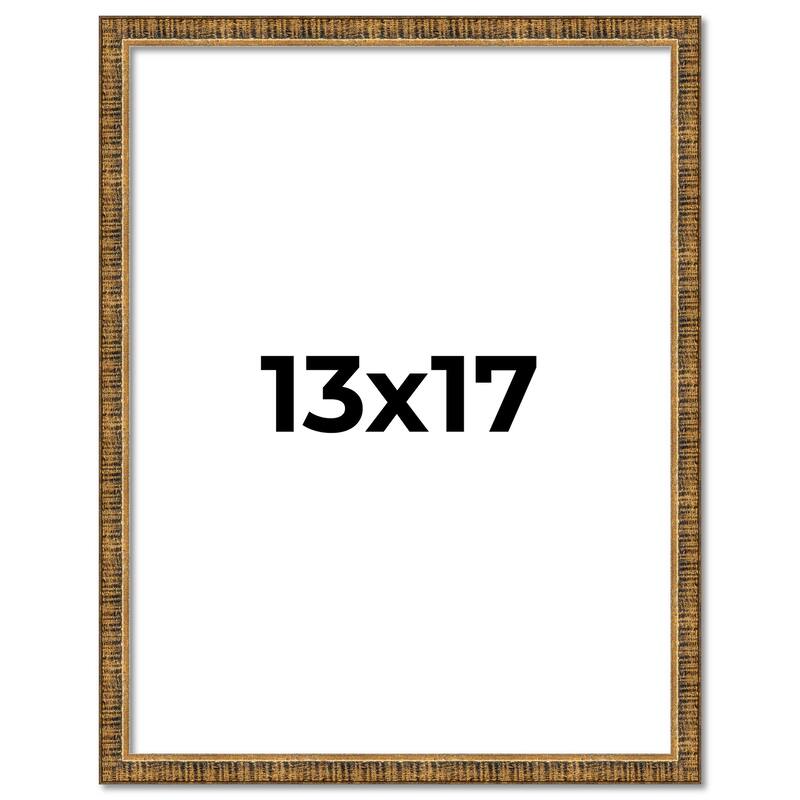 13x17 Frame Gold Kingsley Distressed Solid Wood Picture Frame Width