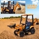 preview thumbnail 10 of 13, 4 in 1 Ride on Tractor, Excavator & Bulldozer & Removable Tent