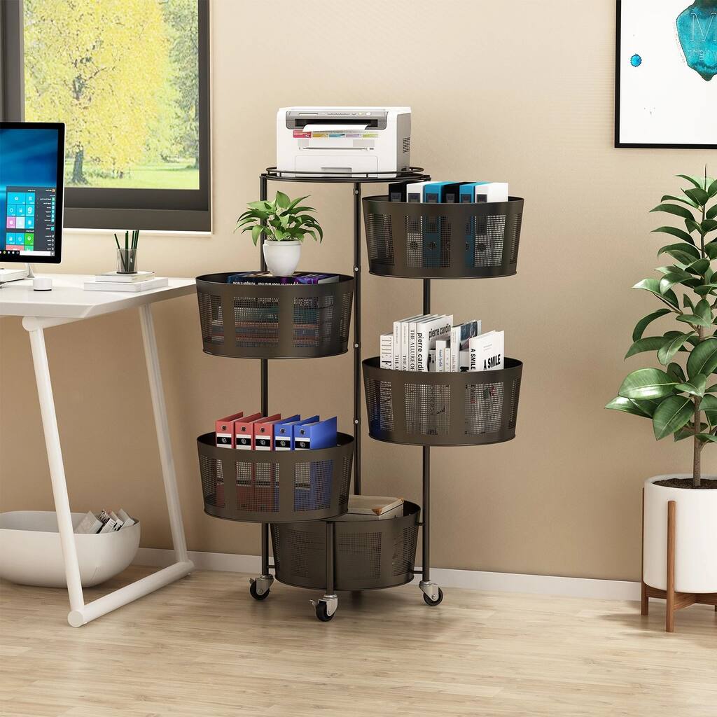 Versatile Spaces Rack Multi-layer Versatile Storage Rack /Rotatable Storage Organizer With ...