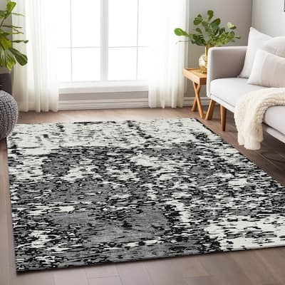 Premium Washable Super Soft Abstract Pixels Mayfield Rug
