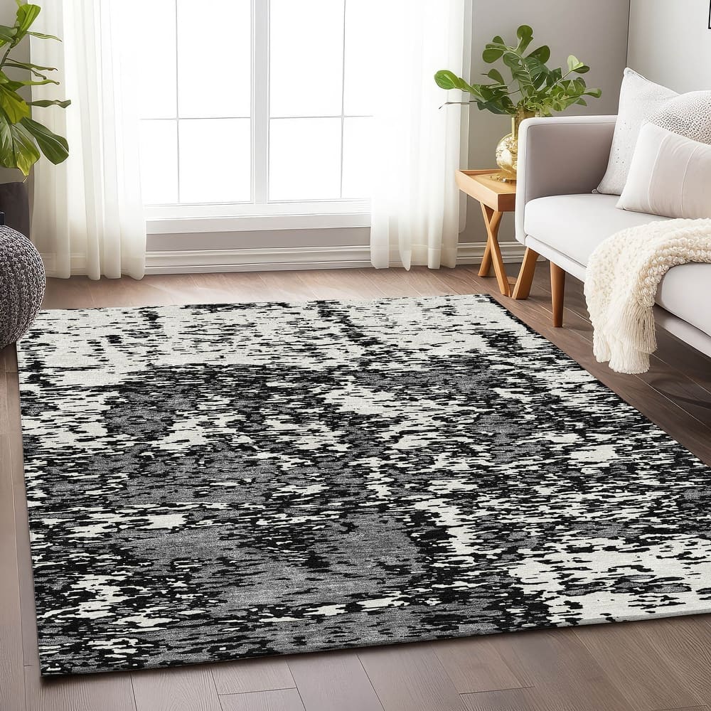 Premium Washable Super Soft Abstract Pixels Mayfield Rug