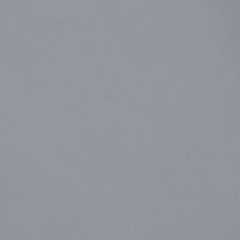 Renaissance Dining Chairs - Set of 2 - Grey Faux Leather & Stainless Steel Accent Chairs