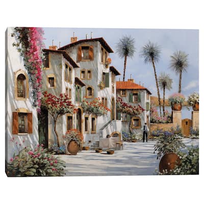Ombre al Pomeriggio by Guido Borelli Canvas Art Print