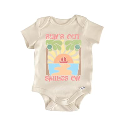 Sun Smile Boho Beach - Baby Boy Girl Clothes Bodysuit Funny Cute Newborn