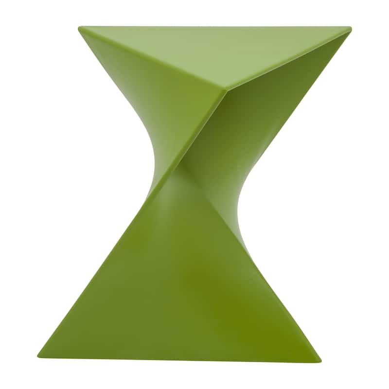 LeisureMod Randolph Modern Side Table - Grey - 15.5 x 17 x 17 - Single - Green