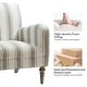 preview thumbnail 25 of 47, Seip Classic and Contemporary Striped Arm Chair with Spindle Legs by HULALA HOME