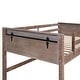 preview thumbnail 55 of 56, Kids Low Loft Bed Frame with Hanging Clothes Racks(Twin or Full )