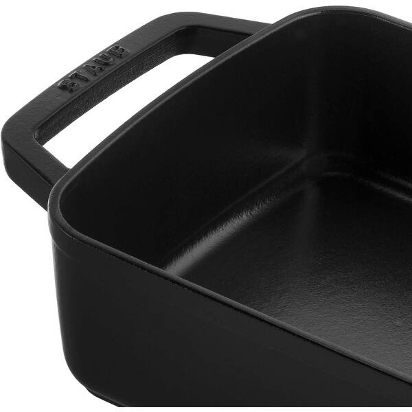 Staub Cast Iron 12-inch x 8-inch Roasting Pan - Overstock ...