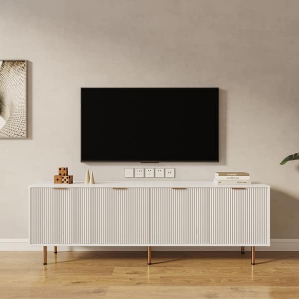 Modern warm white TV for 80 inch TV Stands Bed Bath & Beyond