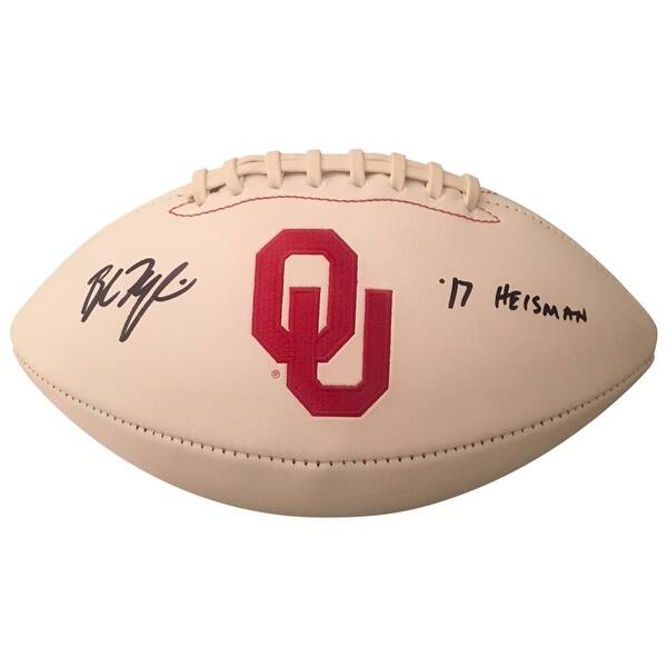 Shop Baker Mayfield Autographed Oklahoma Sooners Logo Signed
