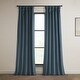 preview thumbnail 16 of 125, Exclusive Fabrics Heritage Plush Velvet Curtain (1 Panel) London Blue - 50 X 108